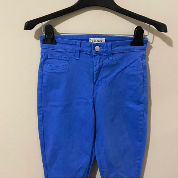 L’Agence Margot High Rise Skinny Pant in Light Harbor Blue - Picture 7 of 15